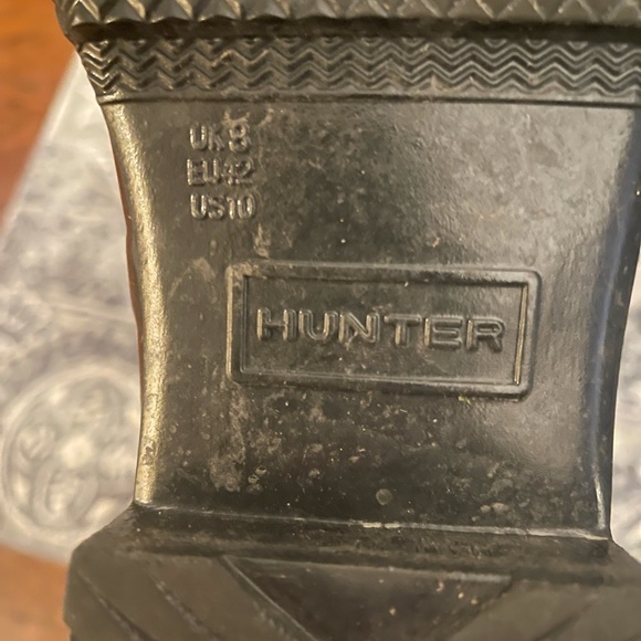 HUNTER - Women’s packable rain boot size 10 black - Picture 2 of 2